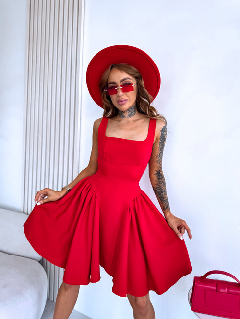 Corset dress "MARAKUJA A1160" - RED